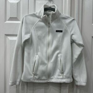 Columbia Women's Benton Springs Full Zip in color sea salt size XS petite